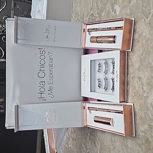 Rosy McMichael lipstick and lashes